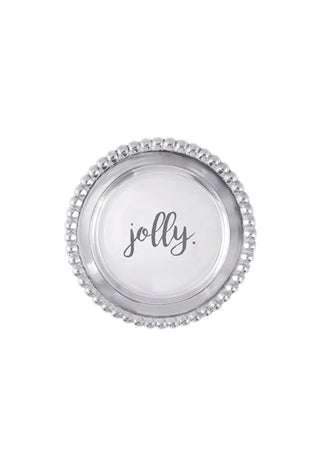 Jolly Beaded Wine Plate