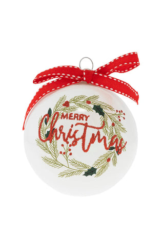 Merry Christmas Wreath Round