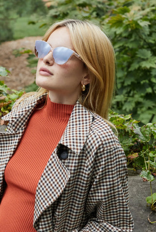 Monroe Nylon | Plaid Mirrored