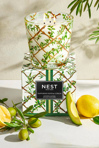 Santorini Olive & Citron Specialty 3-Wick Candle