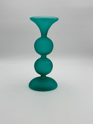 Frosted Pillar Candle Holders