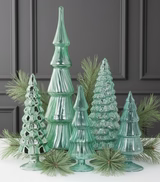 Winter Green Trees, 5 Assorted