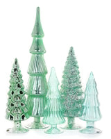 Winter Green Trees, 5 Assorted