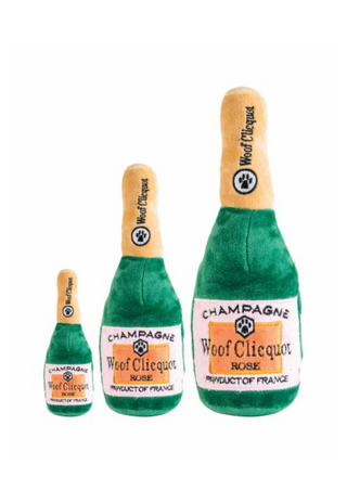 Woof Clicquot Rose' Plush Dog Toy Atelier Modern Woof Clicquot Rose' Plush Dog Toy Atelier Modern