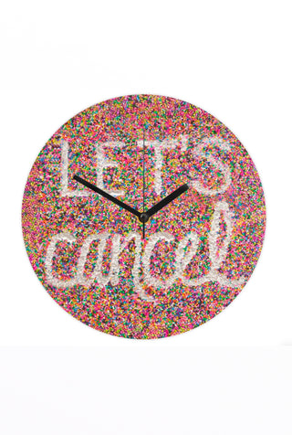 It's Cancel O'Clock (Acrylic Wall Clock) by Kate DeOssie