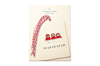 Christmas- Fa la la la la - Pack of 5 Gift Tags