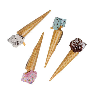 Ice Cream Cones Party Cone Crackers 10 inch