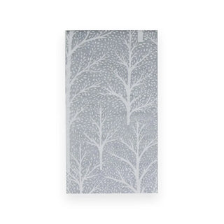 Winter Trees Silver & White Paper Guest Towel Napkins