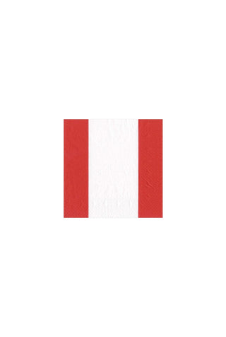 Bandol Red Stripe Cocktail Napkins