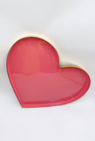 Gold Leaf Heart Trays