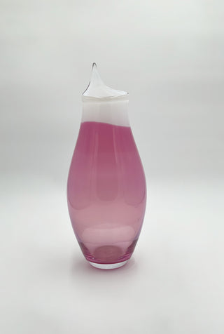 Jackknife Vase Violet/White