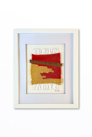 Red, Gold + Walnut Veneer