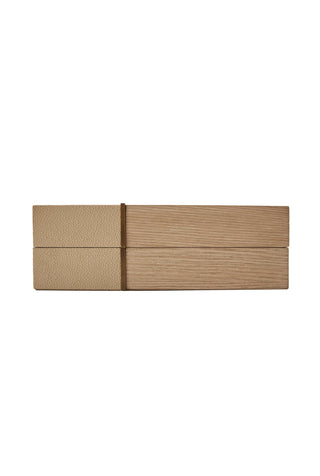 Gilded Oak & Leather Box