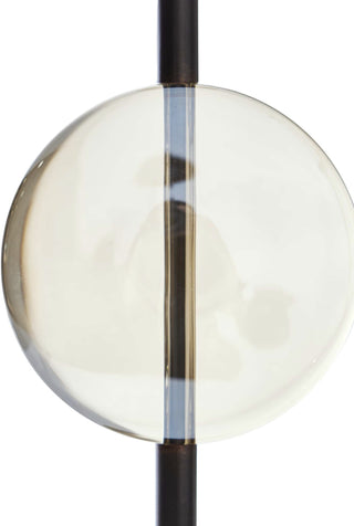 Champagne Crystal Taper Holders, Set of 2