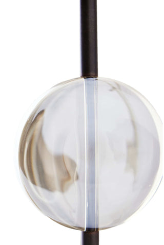 Champagne Crystal Taper Holders, Set of 2