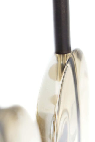 Champagne Crystal Taper Holders, Set of 2