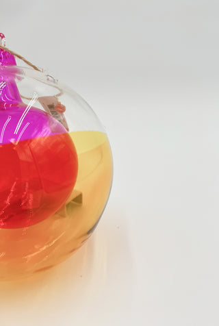 Swirl Ball in a Ball Ornament