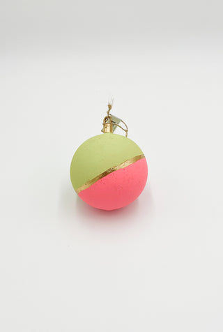 Color Couture Stripe Ball Ornament