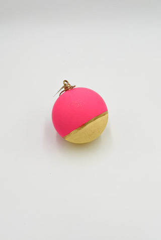 Color Couture Stripe Ball Ornament