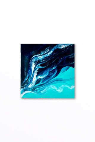 Resin on canvas 10x10 - Atelier Modern